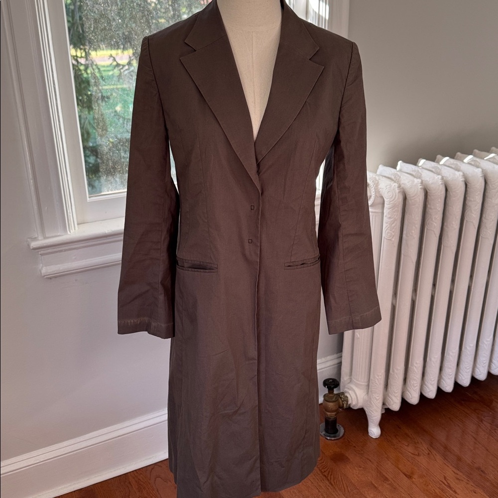 Morgane Le Fay long cotton blazer